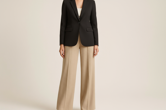Black blazer styled