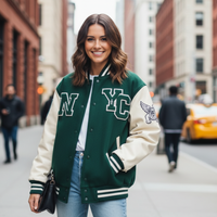 Forest Green Varsity Jacket