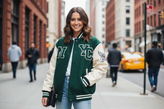 Forest Green Varsity Jacket