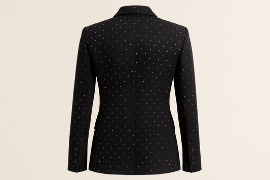 Polka Dot Blazer & Trousers Set