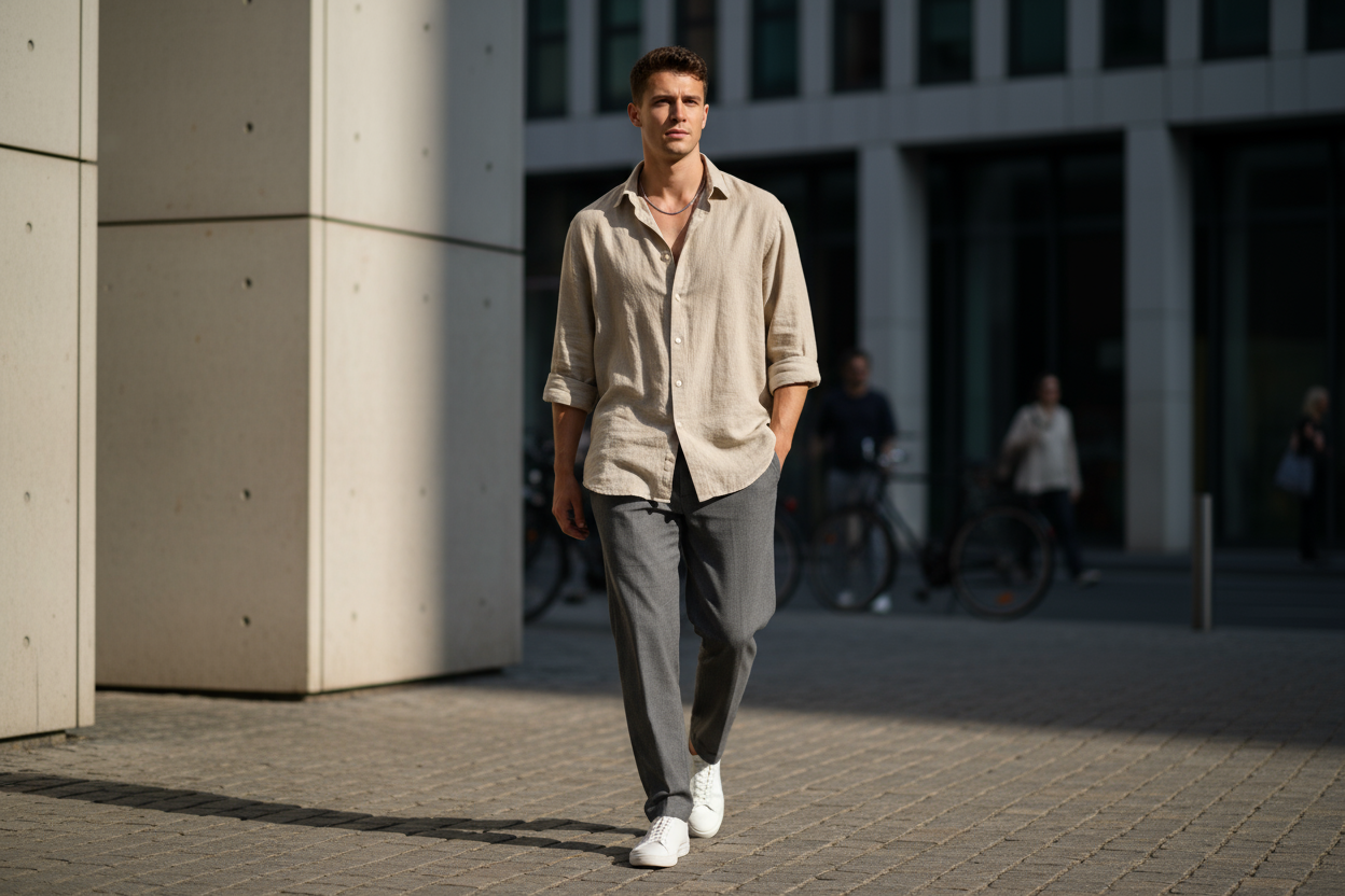 Beige Casual Shirt