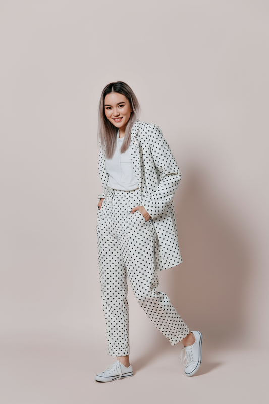 White suit styled